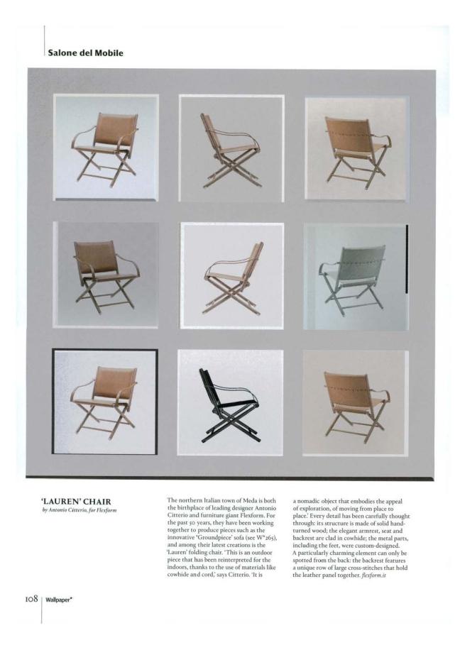 Wallpaper, May, Lauren chair